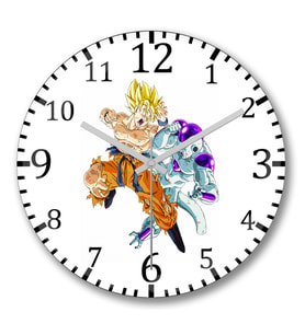 Dragon Ball Z Duvar Saati Bombeli Gercek Cam