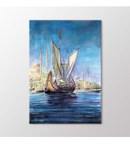 Arty Tablo Suluboya, İstanbul Manzarası Tablo (Karışık)