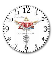 The Legend of Zelda Skyward Sword Duvar Saati Bombeli Gercek Cam