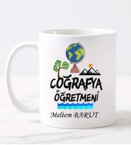 Coğrafya Öğretmeni  Kupa (Beyaz)