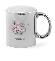 BK Gift Kişiye Özel Mesleki Müzisyen Krom Kupa Bardak  1