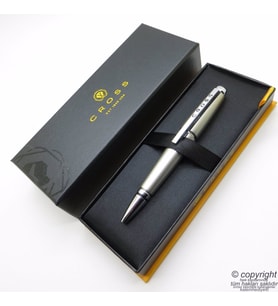 Cross Edge Roller Titanium Krom AT0555-5  Cross Kalem  İsme Özel Kalem