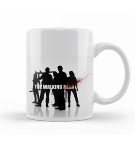 The Walking Dead Siyah Beyaz Kupa Bardak Porselen