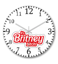 Britney Duvar Saati Bombeli Gercek Cam