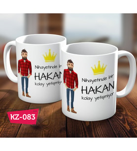 Kişiye Özel İsimli Nihayetinde Kolay Yetişmiyor Hediye Kupa Bardak