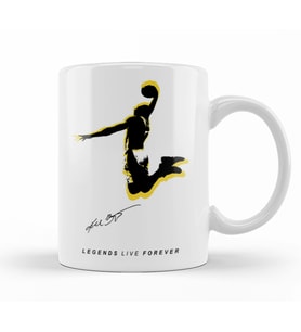 Kobe Bryant Legend Live Forever Kupa Bardak Porselen