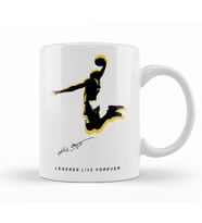 Kobe Bryant Legend Live Forever Kupa Bardak Porselen