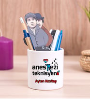 Anestezi Teknisyeni Seramik Kalemlik
