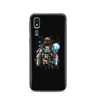 Uzay Astronot Tasarım Süper Şeffaf Silikon Telefon Kılıfı Samsung A2 Core