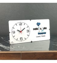 Psikolojik Danışman Ahşap Masa Saati