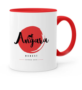 BK Gift Kişiye Özel Angara Bebesi Kırmızı Kupa Bardak  4
