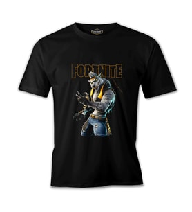 Fortnite - Wolf Siyah Erkek Tshirt