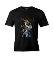 Fortnite - Wolf Siyah Erkek Tshirt