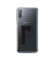 Samsung A7 (2018) Harf Tasarımlı Telefon Kılıfı P-Harfi 