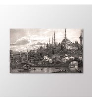 Arty Tablo Galata'da Asma Köprü Tablo (Karışık)