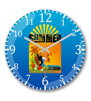 Verao Summer Duvar Saati Bombeli Gercek Cam