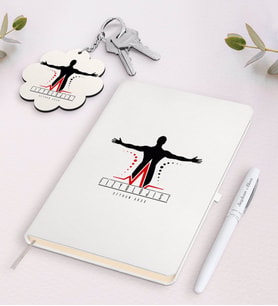 BK Gift Kişiye Özel Fizyolojist Beyaz Defter Kalem ve Anahtarlık Hediye Seti-2 (Model 1)