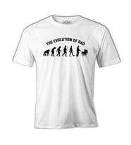 The Evolution of Dad Beyaz Erkek Tshirt