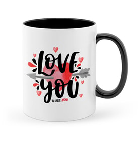 BK Gift Kişiye Özel Seni Seviyorum Siyah Kupa Bardak  2