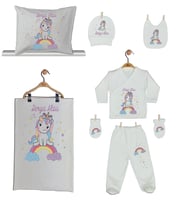 Pia Baby Gl 1916-06 İsme Özel Yastık Battaniye Zıbın Set