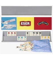 Eser Plastik Okey Takımı Büyük Boy (Gri)