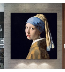 Johannes Vermeer Inci Küpeli Kız The Girl With A Pearl Earring Kanvas Tablo
