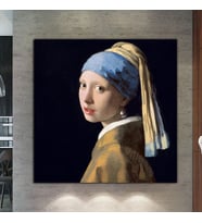 Johannes Vermeer Inci Küpeli Kız The Girl With A Pearl Earring Kanvas Tablo