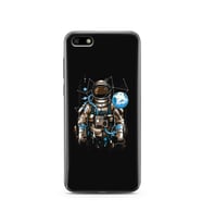 Uzay Astronot Tasarım Süper Şeffaf Silikon Telefon Kılıfı Huawei Y5 2018