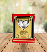 Kişiye Özel Fotoğraf İsim Baskılı Kadife Plaket