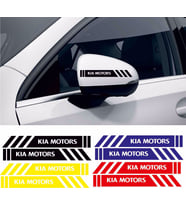 Kia Pregio ayna sticker etiket şerit - spor tuning görünüm 1pakette 4 renk