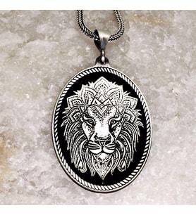 Aslan Modeli Erkek Gümüş Kolye Zincir 6018616227272