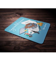 Kişiye Özel Gayrimenkul Danışmanı 2 Tasarımlı Mouse Pad (Mavi)