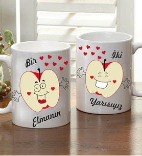 Bir Elmanın İki Yarısı Kupa Bardak