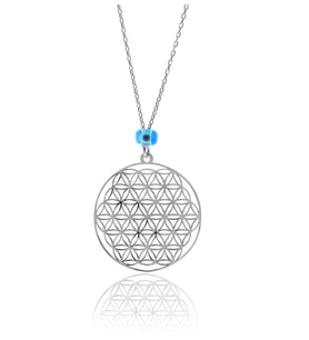 Söğütlü Silver Yaşam çiçeği kolye