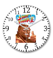 Street Fighter Thunder Hawk  Duvar Saati Bombeli Gercek Cam