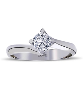 Lova F Renk 0,46 Karat Pırlanta Tektaş Yüzük - 1030097