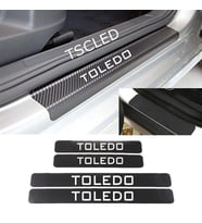 Seat Toledo Karbon Kapı Eşiği Koruma Sticker Yapıştırma (4 Adet)