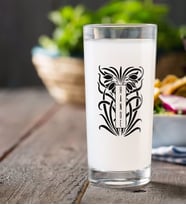 BK Gift Kişiye Özel Renkli Baskılı İsimli Rakı Bardağı-22 (Beyaz)
