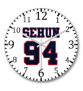 Exo Sehun 94 1 Duvar Saati Bombeli Gercek Cam