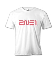 2NE1 - Logo  Beyaz Erkek Tshirt