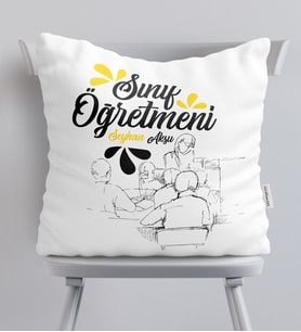BK Gift Kişiye Özel Sınıf Öğretmeni  Yastık  1