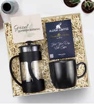 Kupa & French Press & Taze Filtre Kahve Hediye Seti