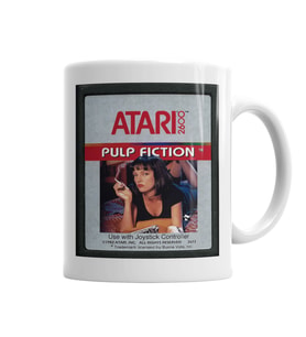 Pulp Fiction Game Atari  Kupa Bardak Porselen