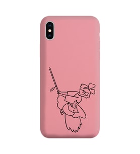 Iphone Xs Çizgi Tasarımlı Pudra Lansman Telefon Kılıfı