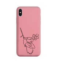 Iphone Xs Çizgi Tasarımlı Pudra Lansman Telefon Kılıfı