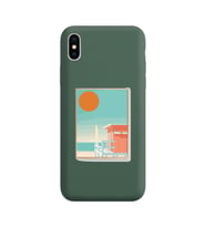 Koyu Yeşil Lansman Kılıf iPhone XS Max