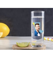 BK Gift Kişiye Özel Renkli Baskılı İsimli Fotoğraflı Vodka Bardağı-4 (Beyaz)