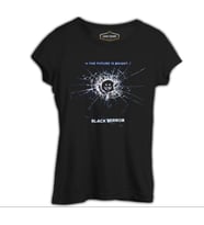 Black Mirror Siyah Kadın Tshirt