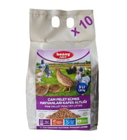 Bonny Nice Bıldırcın Güvercin Süs Tavukları Kafes Altlığı 3 l x 10 Paket