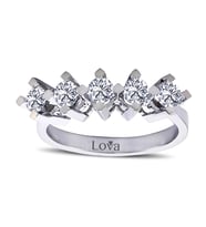 Lova F Renk 0,70 Karat Pırlanta Beştaş Yüzük - 1050222
